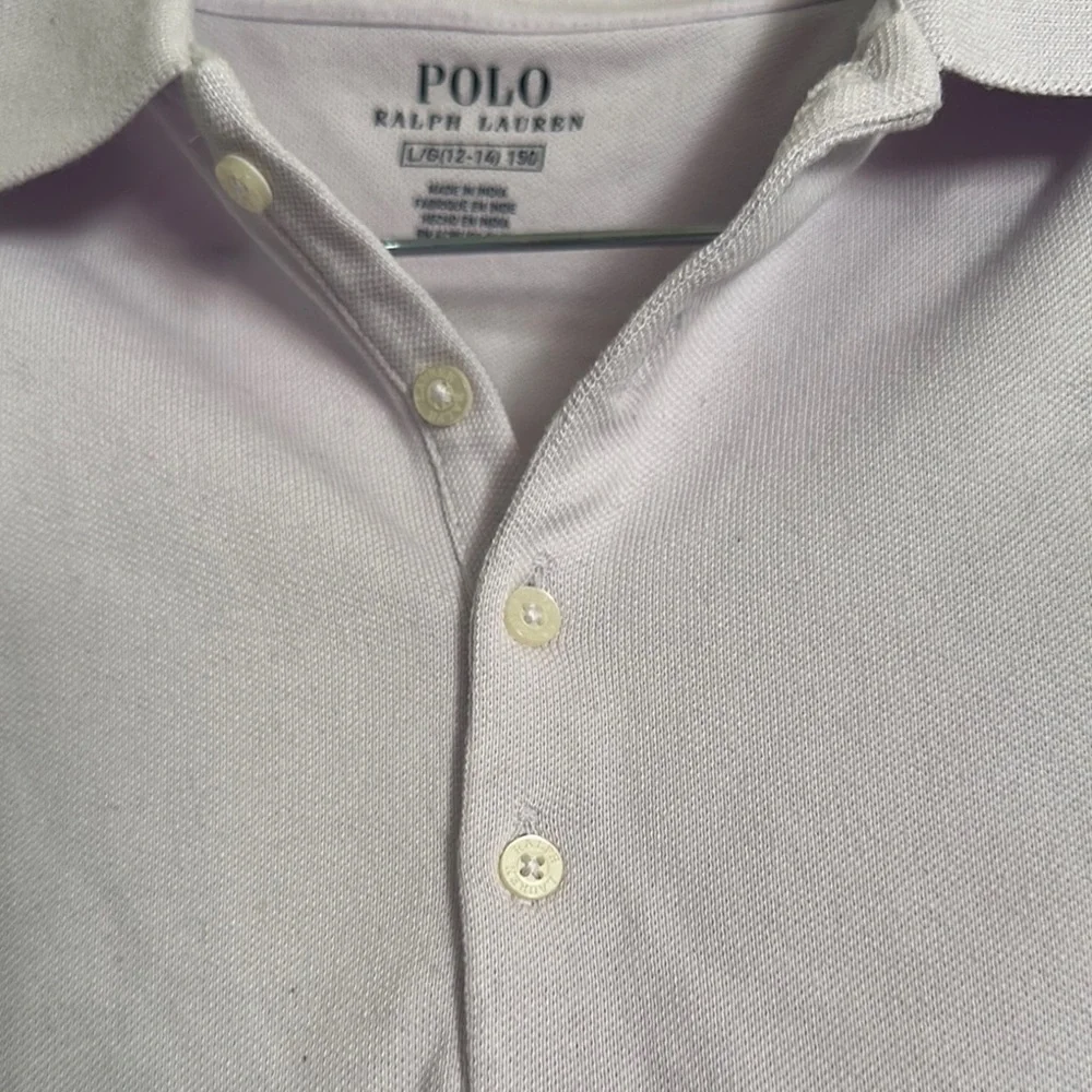 Ralph Lauren White Polo Shirt with Iconic Logo and Relaxed Fit
